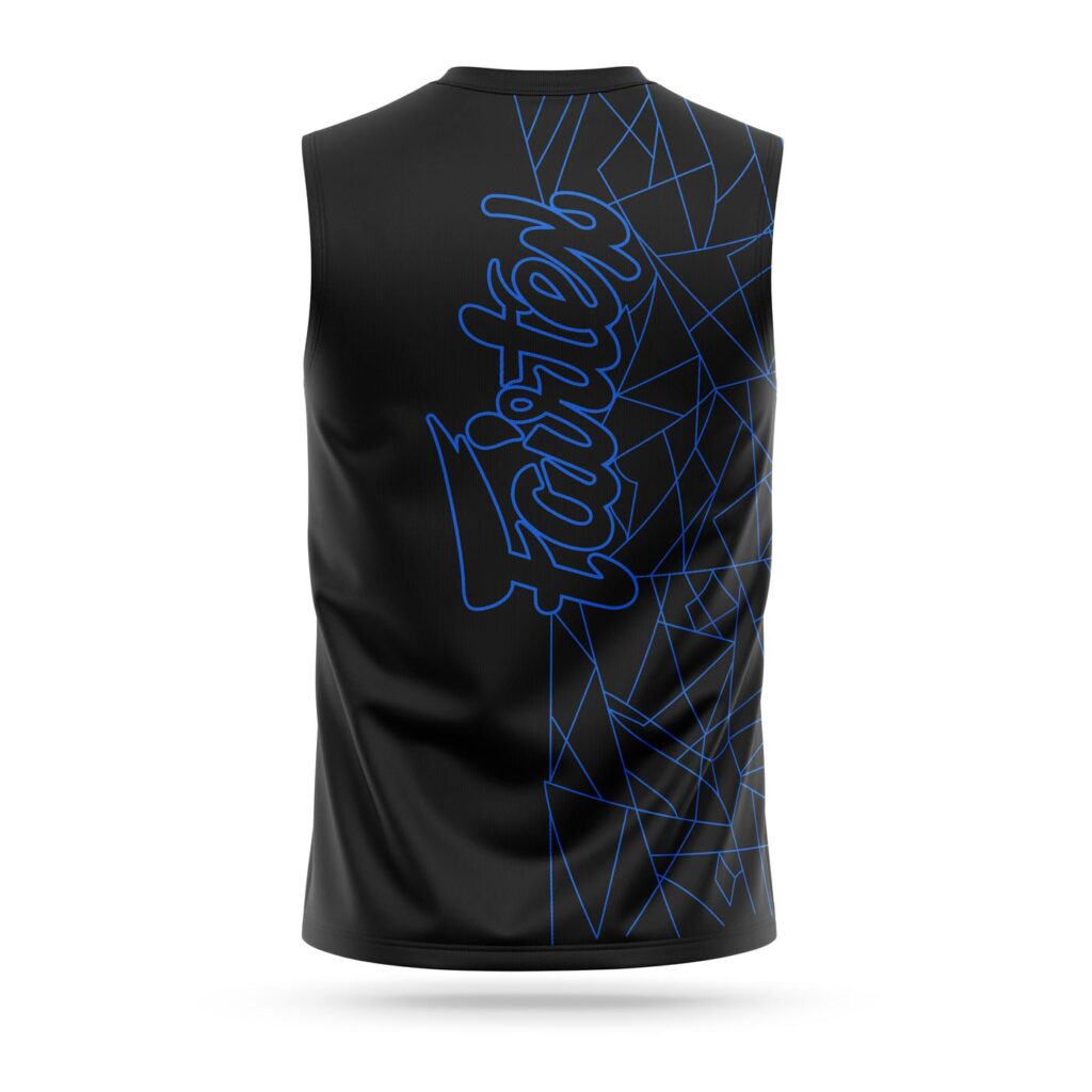 Fairtex sleeveless Lamborghini sport t-shirt blue