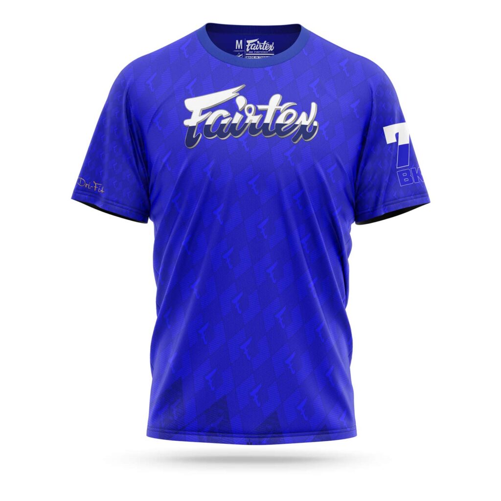 Fairtex sport t-shirt pattern blue