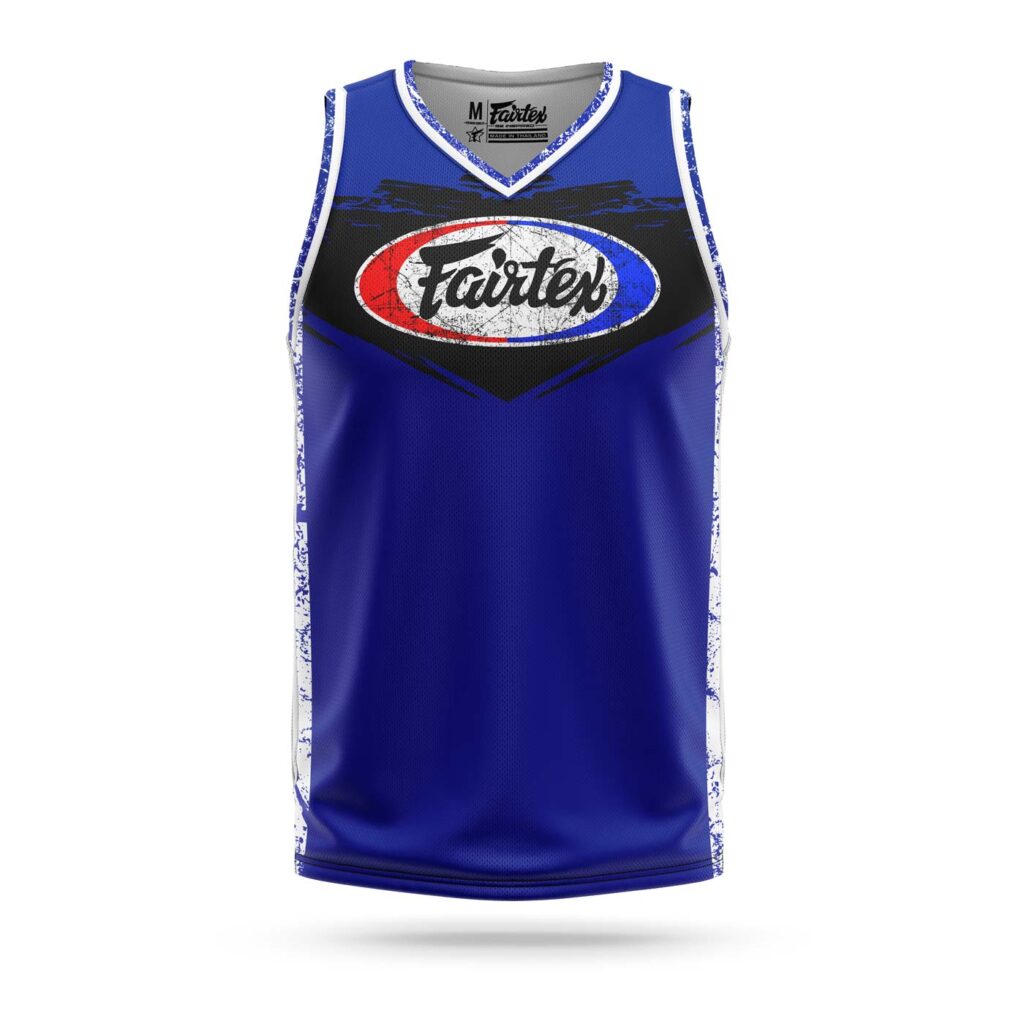 Fairtex jersey multicolor grunge shield blue