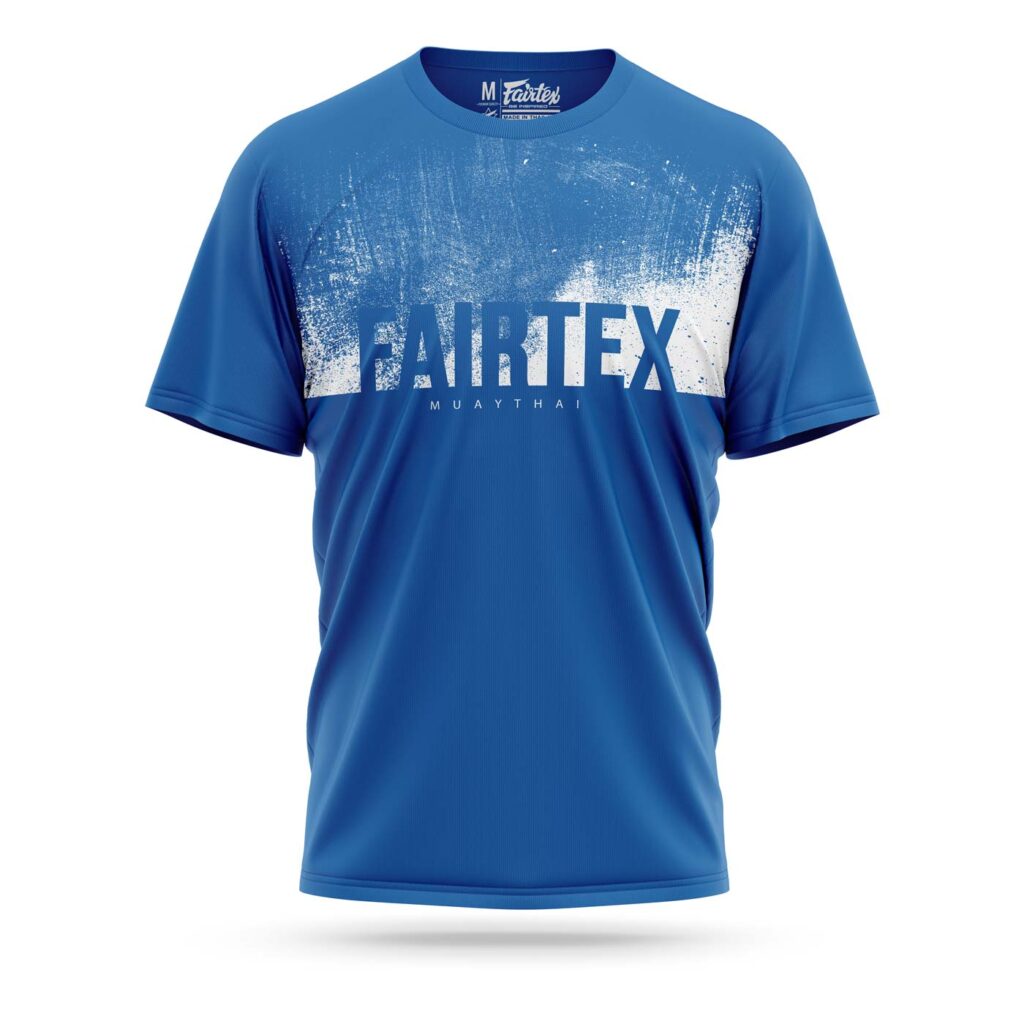 Fairtex t-shirt plastered blue