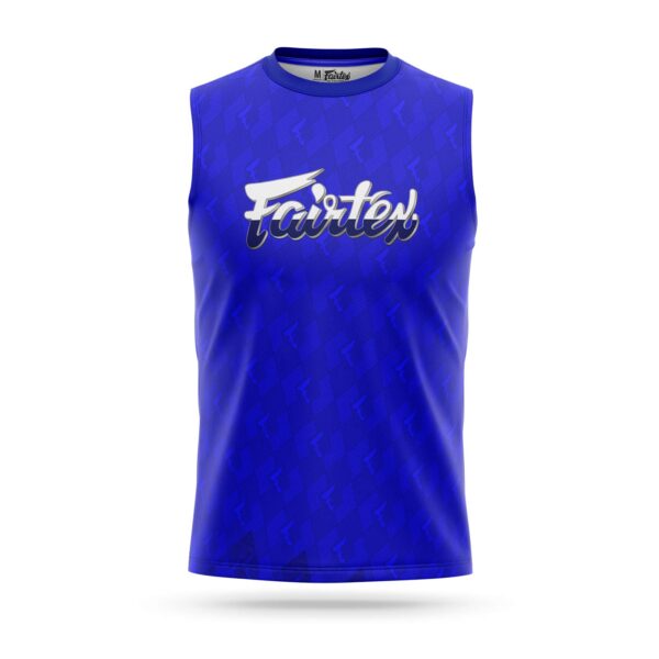 Fairtex sleeveless sport t-shirt pattern blue