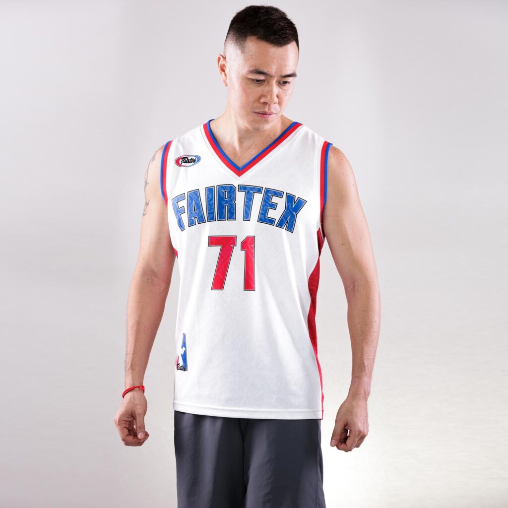 Fairtex Muay-Thai NBA jersey white