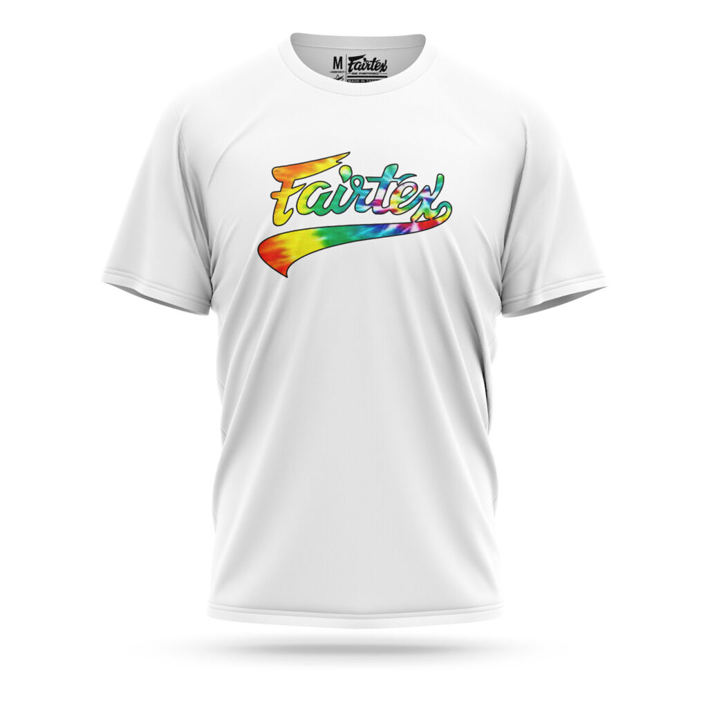 Fairtex Tie-dye sport t-shirt white