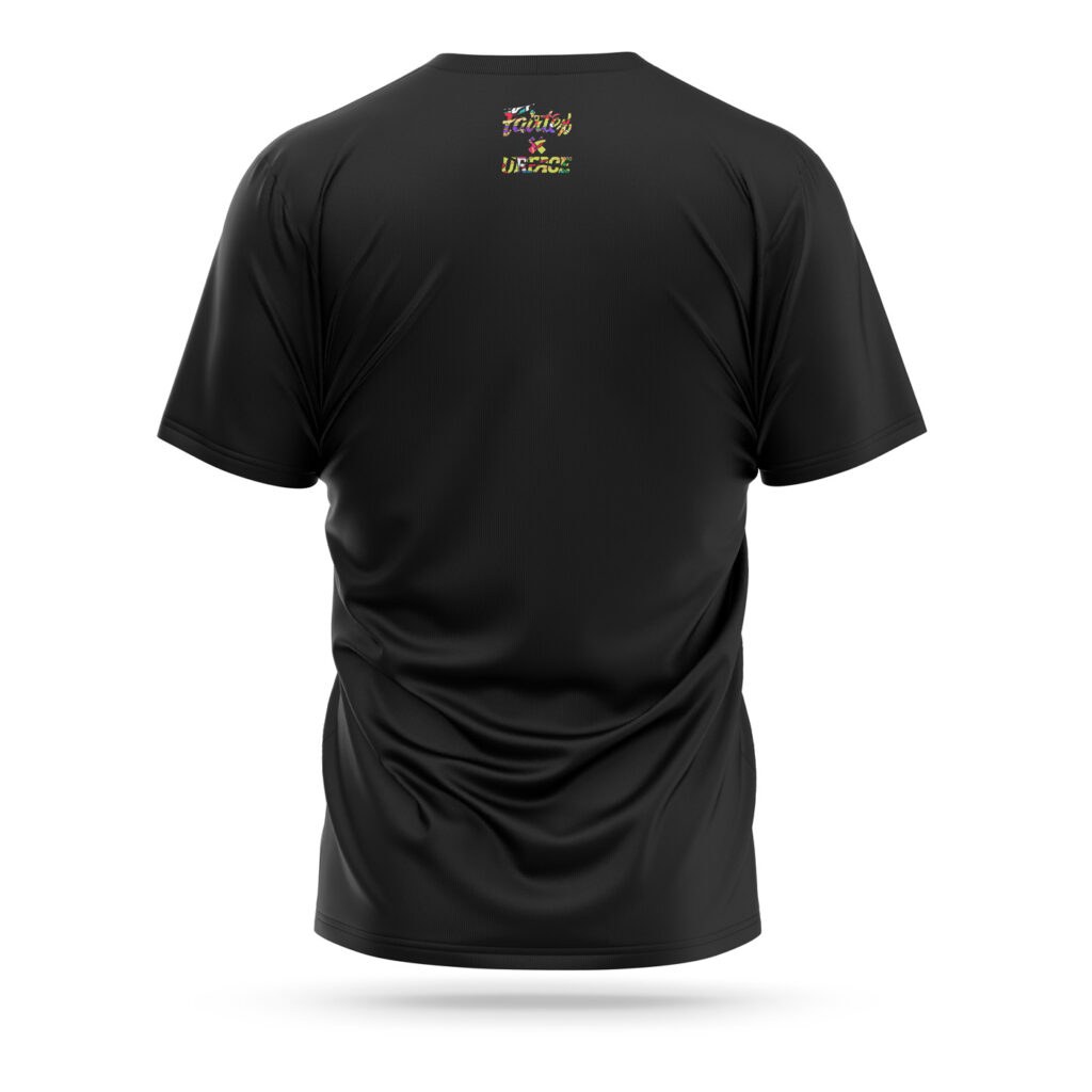 Fairtex black sport t-shirt Urface text