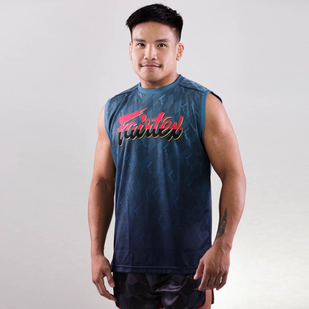 Fairtex sleeveless sport t-shirt purple gradient