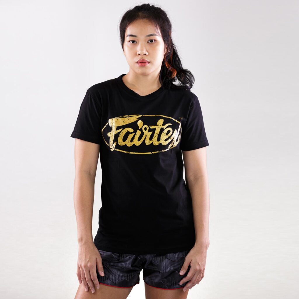 Fairtex sleeveless t-shirt black with yellow logo