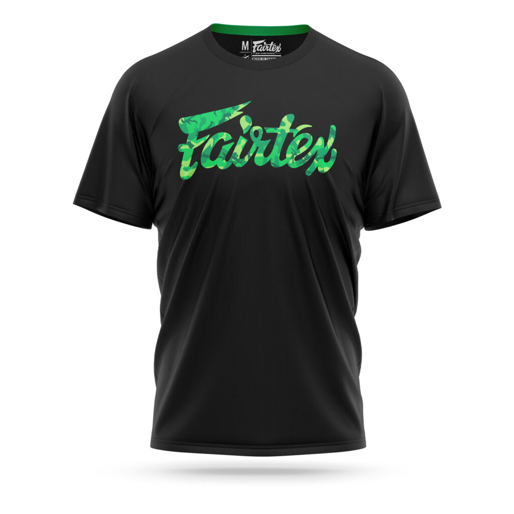 Fairtex camo logo t-shirt green