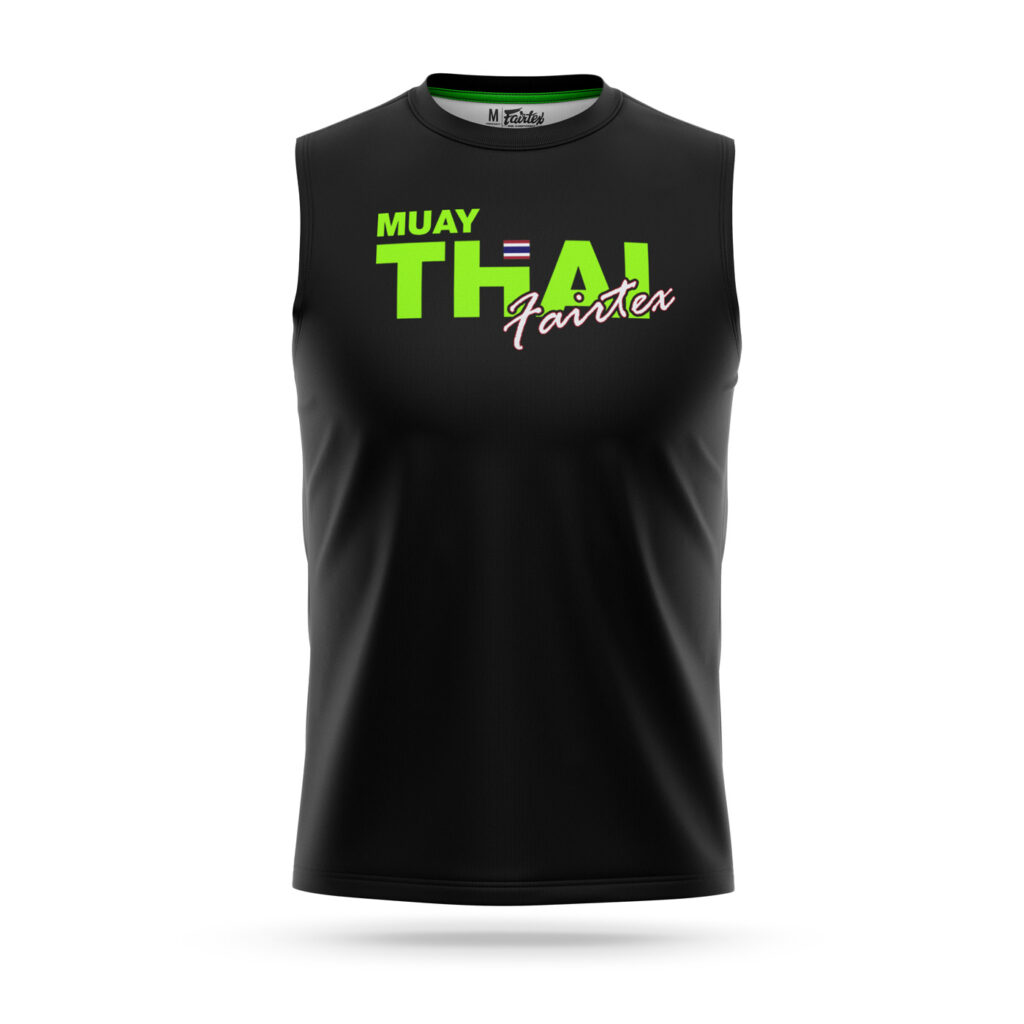 Fairtex sleeveless Muay-Thai t-shirt neon green