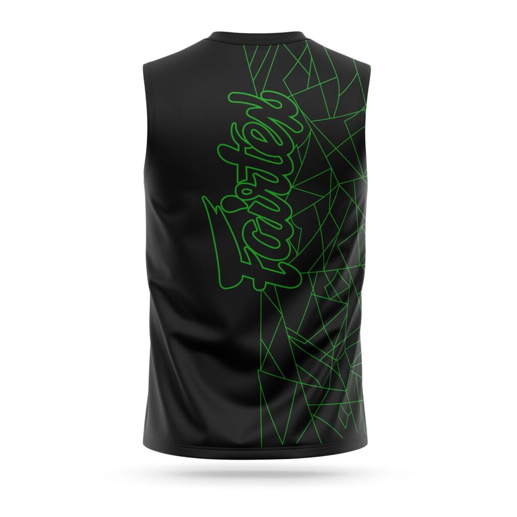 Fairtex sleeveless Lamborghini sport t-shirt green