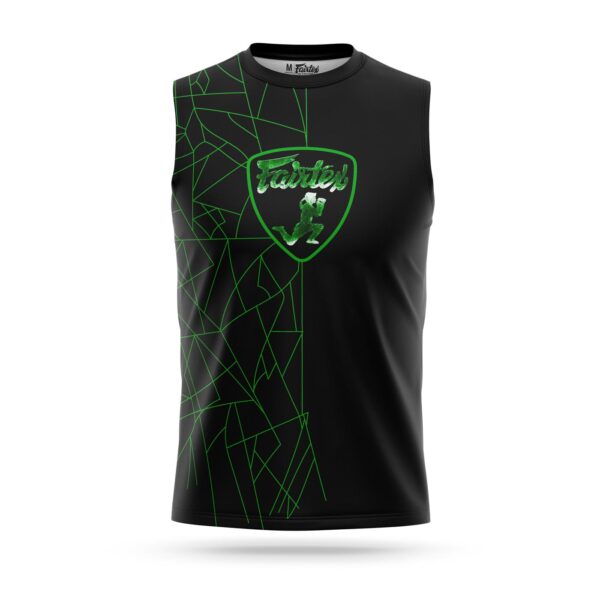 Fairtex sleeveless Lamborghini sport t-shirt green