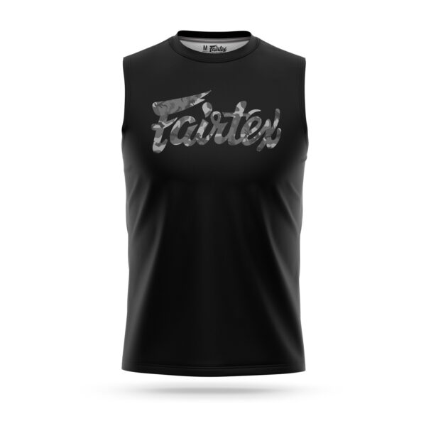 Fairtex sleeveless camo logo t-shirt gray