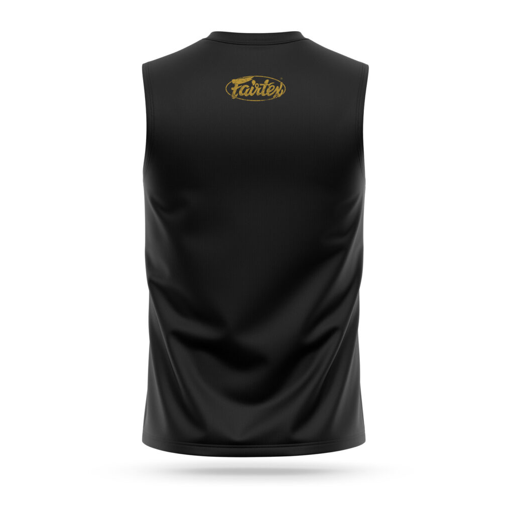 Fairtex sleeveless t-shirt black with yellow logo