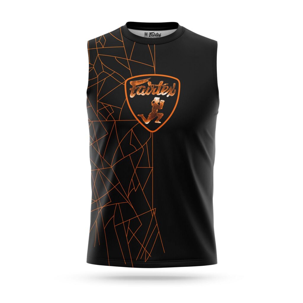 Fairtex sleeveless Lamborghini sport t-shirt orange