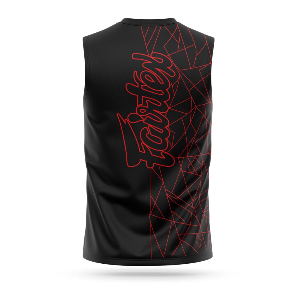 Fairtex sleeveless Lamborghini sport t-shirt red