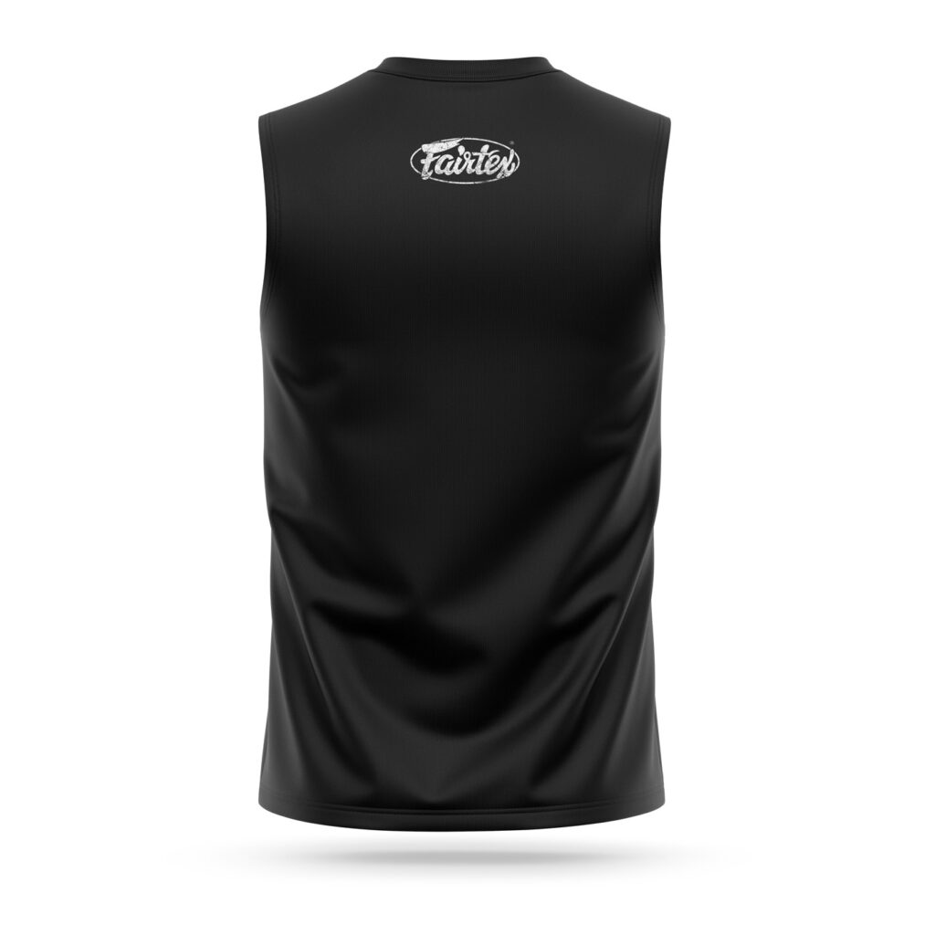 Fairtex sleeveless t-shirt black with white logo