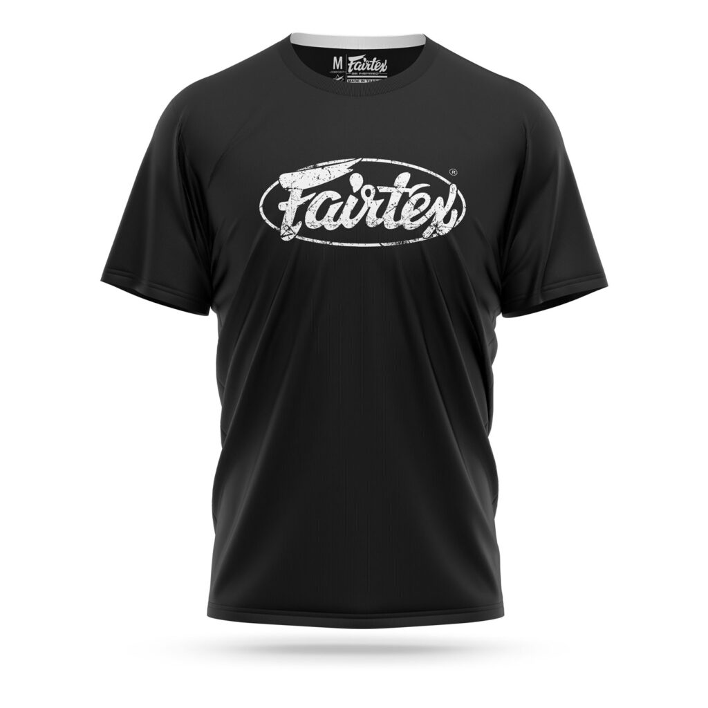 Fairtex white shredded logo t-shirt