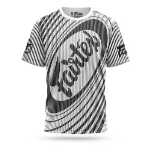 Fairtex sport t-shirt Thai stripes white
