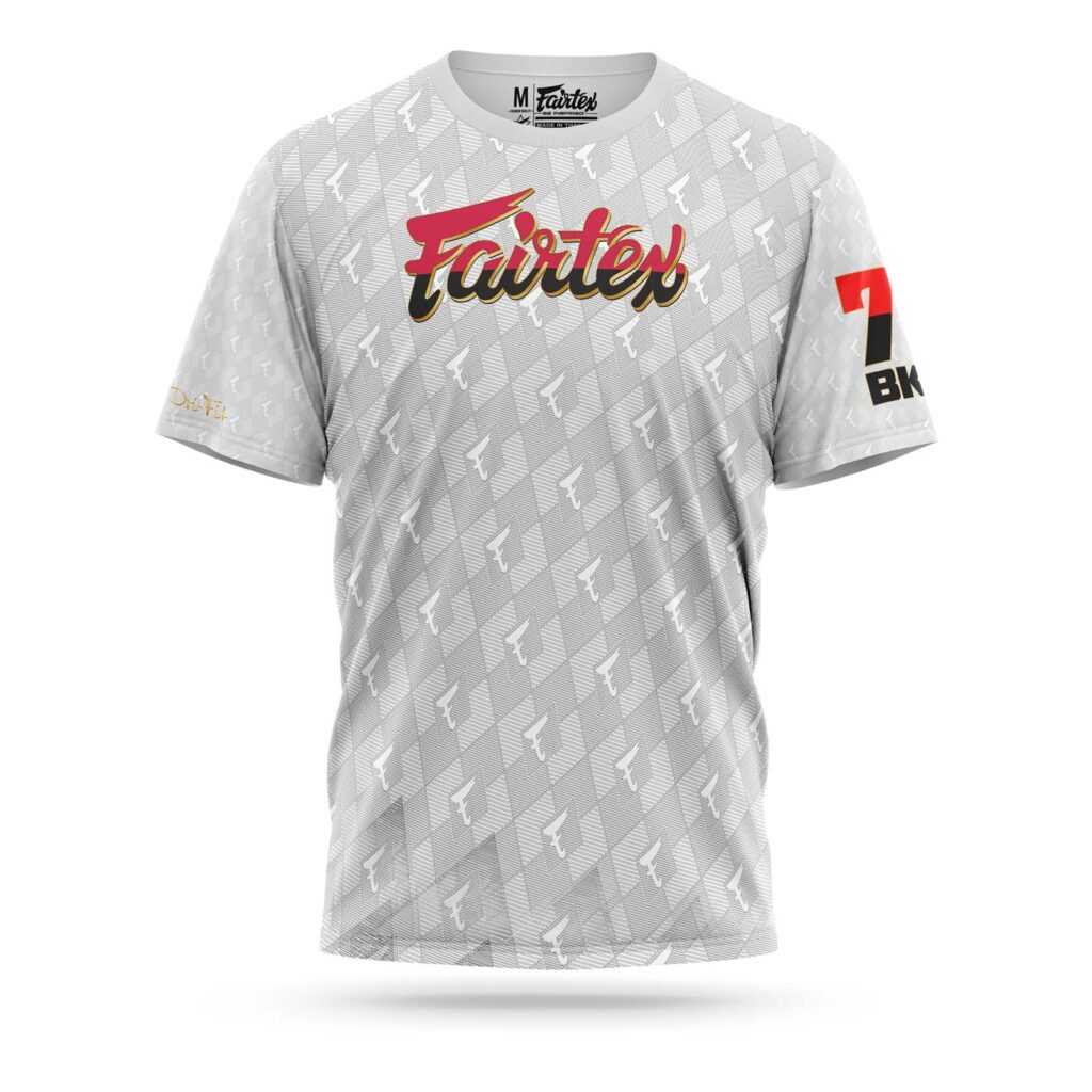 Fairtex sport t-shirt pattern white