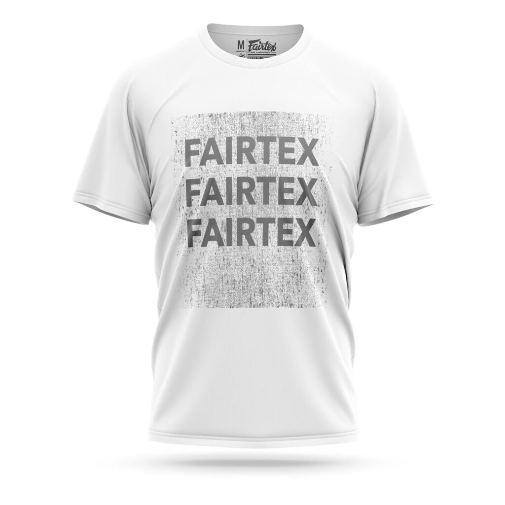 Fairtex mud grunge t-shirt white