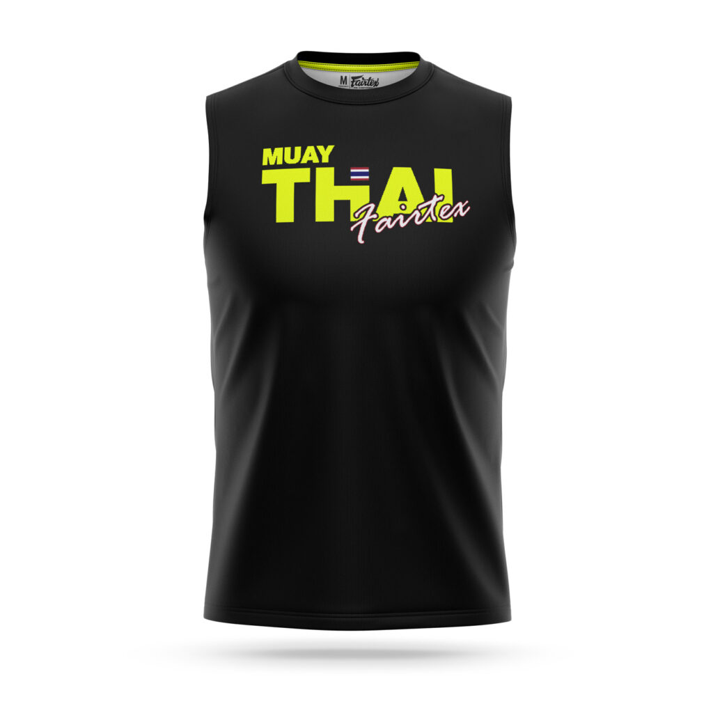 Fairtex sleeveless Muay-Thai t-shirt neon yellow