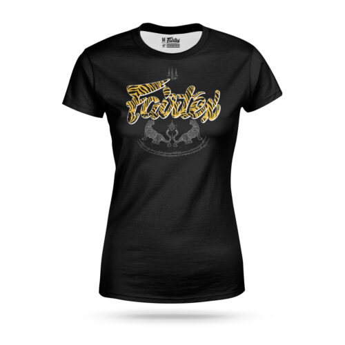 Women's t-shirt Sak yant tiger wtc-sy-bk