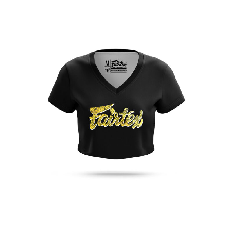 Fairtex crop top Muay Thai guy v-neck