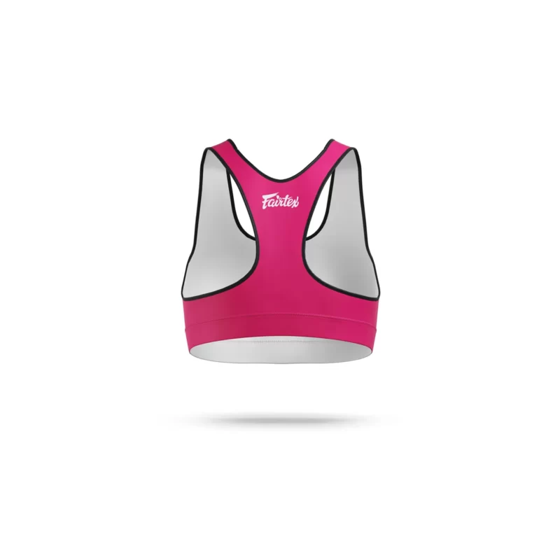 Fairtex sport bra classic pink back