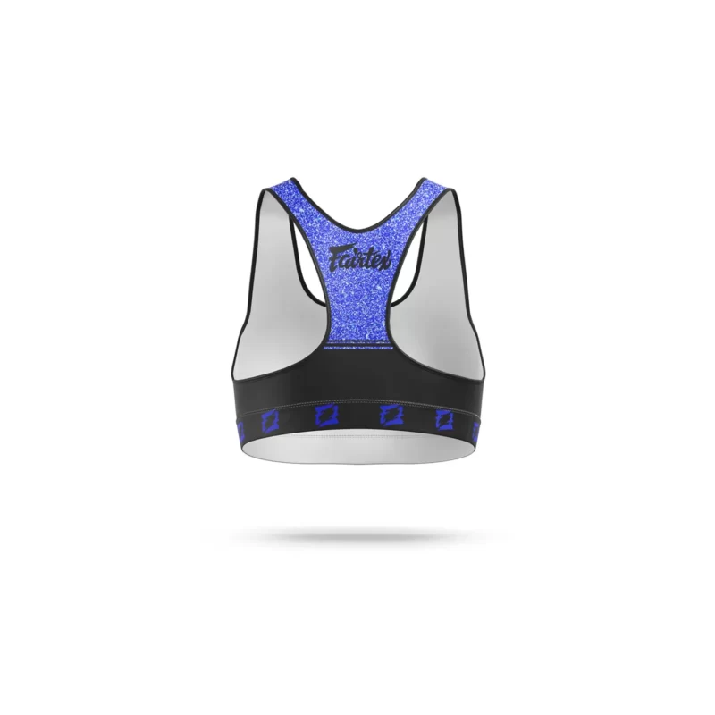 Fairtex sport bra diamond blue back