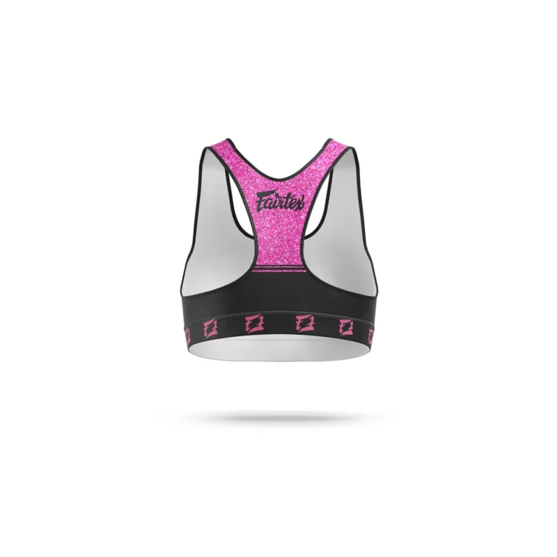 Fairtex sport bra diamond pink back